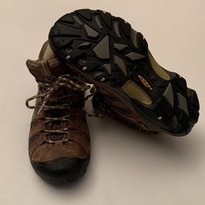 Keen Women's Hiking Voyageur Mid Boots US Size 9 Brindle/Custard Gently Worn